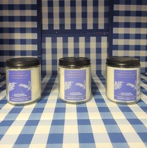 3 Brand New Lavendar and Cedarwood single-wick candles